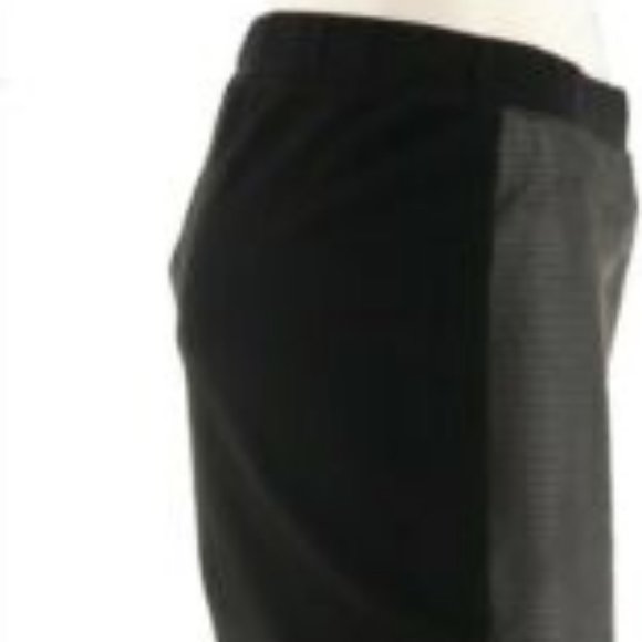 NWT H HALSTON‎ EMBOSSED FAUX SUEDE ZIP LEGGINGS 2 - Picture 6 of 12